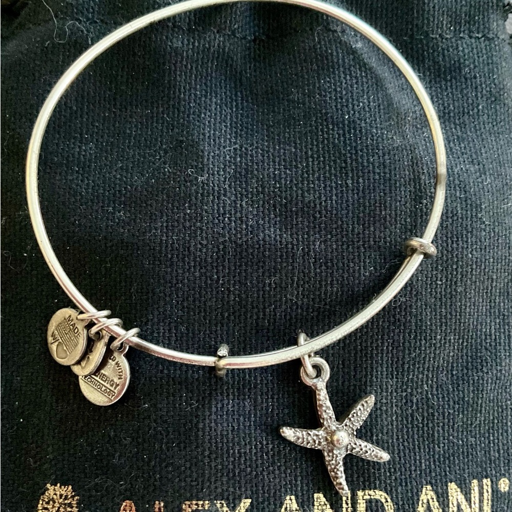 Alex and Ani Silver Starfish Charm Bracelet